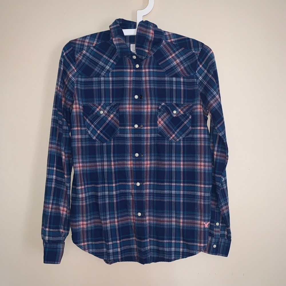 American Eagle Vintage Boyfriend Button Up